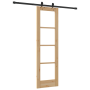 Puerta Corredera con Juego de Hardware 'ORKDAL'Madera Maciza y Vidrio de , Puertas para el hogar - Ref: Foro24-3332153, Preci...