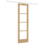 Juego de Puerta Deslizante con Hardware 61x198.5 cm Madera Sólida de Pino de , Puertas para el hogar - Ref: Foro24-3332209, P...