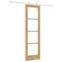 Juego de Puerta Deslizante con Hardware 61x198.5 cm Madera Sólida de Pino de , Puertas para el hogar - Ref: Foro24-3332209, P...
