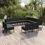 Gartenmöbel-Set 12 Stück synthetische Rattan-Kissen schwarz von vidaXL, Gartensets - Ref: Foro24-3094485, Preis: 978,91 €, Ra...