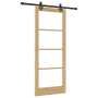 Puerta corrediza con herrajes 83x202 cm Madera maciza de pino de , Puertas para el hogar - Ref: Foro24-3332277, Precio: 210,7...