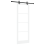 Puerta Deslizante con Juego de Herrajes Blanca 83x232 cm Madera Sólida de Pino de , Puertas para el hogar - Ref: Foro24-33322...