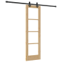 Puerta Corredera con Juego de Herrajes 61x198.5 cm de Madera Sólida de Pino de , Puertas para el hogar - Ref: Foro24-3332293,...