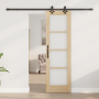 Puerta Corredera con Juego de Herrajes 61x198.5 cm de Madera Sólida de Pino de , Puertas para el hogar - Ref: Foro24-3332293,...