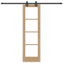 Puerta Corredera con Juego de Herrajes 61x198.5 cm de Madera Sólida de Pino de , Puertas para el hogar - Ref: Foro24-3332293,...