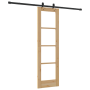 Puerta Corredera con Juego de Herrajes 61x198.5 cm de Madera Sólida de Pino de , Puertas para el hogar - Ref: Foro24-3332293,...