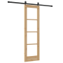 Puerta deslizante con juego de hardware 61x198.5 cm Madera sólida de pino de , Puertas para el hogar - Ref: Foro24-3332321, P...