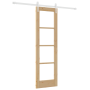Puerta Corredera con Juego de Herrajes 61x198.5 cm de Madera Sólida de Pino de , Puertas para el hogar - Ref: Foro24-3332349,...