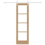 Puerta Corredera con Juego de Herrajes 61x198.5 cm de Madera Sólida de Pino de , Puertas para el hogar - Ref: Foro24-3332349,...