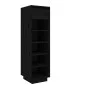 Schuhschrank aus massivem schwarzem Kiefernholz, 30 x 34 x 105 cm von vidaXL, Schuhregale und Schuhorganisatoren - Ref: Foro2...