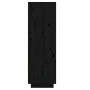 Schuhschrank aus massivem schwarzem Kiefernholz, 30 x 34 x 105 cm von vidaXL, Schuhregale und Schuhorganisatoren - Ref: Foro2...