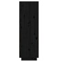 Solid black pine wood shoe cabinet 30x34x105 cm by vidaXL, Shoe racks and shoe organizers - Ref: Foro24-813559, Price: 57,39 ...
