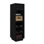 Solid black pine wood shoe cabinet 30x34x105 cm by vidaXL, Shoe racks and shoe organizers - Ref: Foro24-813559, Price: 57,39 ...