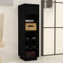 Solid black pine wood shoe cabinet 30x34x105 cm by vidaXL, Shoe racks and shoe organizers - Ref: Foro24-813559, Price: 57,39 ...