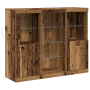 Aparador con Luces LED Madera Vintage 123x37x100 cm de , Aparadores - Ref: Foro24-3333119, Precio: 211,64 €, Descuento: %