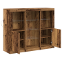 Aparador con Luces LED Madera Vintage 123x37x100 cm de , Aparadores - Ref: Foro24-3333119, Precio: 211,64 €, Descuento: %