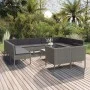 12-teiliges Gartenmöbel-Set und graue synthetische Rattankissen von vidaXL, Gartensets - Ref: Foro24-3094622, Preis: 996,87 €...