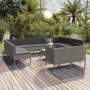 12-teiliges Gartenmöbel-Set und graue synthetische Rattankissen von vidaXL, Gartensets - Ref: Foro24-3094622, Preis: 1,00 €, ...