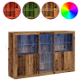 Sideboard con Luces LED Madera Vieja 162x37x100 cm Madera Elaborada de , Aparadores - Ref: Foro24-3333124, Precio: 248,41 €, ...