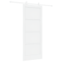 Puerta Corrediza con Juego de Herrajes Blanca 83x202 cm Madera Maciza de Pino de , Puertas para el hogar - Ref: Foro24-333339...