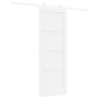 Puerta Corredera de con Kit de Herrajes 'ORKDAL'Blanca Madera de Pino Macizo de , Puertas para el hogar - Ref: Foro24-3333411...