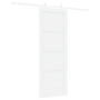 Puerta Corredera de con Kit de Herrajes 'ORKDAL'Blanca Madera de Pino Macizo de , Puertas para el hogar - Ref: Foro24-3333411...