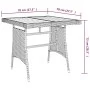 Garden table synthetic rattan and solid black acacia 70x70x72cm by vidaXL, Garden tables - Ref: Foro24-318692, Price: 92,26 €...