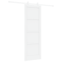 Puerta Corrediza con Juego de Herrajes 'ORKDAL'Blanca Madera Maciza de Pino de , Puertas para el hogar - Ref: Foro24-3333413,...