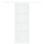 Puerta Corrediza con Juego de Accesorios 'ORKDAL'Blanca de Madera Maciza de Pino de , Puertas para el hogar - Ref: Foro24-333...