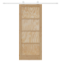 Puerta corredera con herrajes 'ORKDAL'de madera de pino maciza de , Puertas para el hogar - Ref: Foro24-3333420, Precio: 187,...