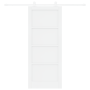 Puerta corrediza con juego de accesorios 'ORKDAL'blanca de madera maciza de pino de , Puertas para el hogar - Ref: Foro24-333...
