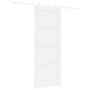 Puerta Deslizante con Juego de Herrajes 'ORKDAL'Blanca de Madera Sólida de Pino de , Puertas para el hogar - Ref: Foro24-3333...