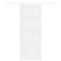 Puerta Deslizante con Juego de Herrajes 'ORKDAL'Blanca de Madera Sólida de Pino de , Puertas para el hogar - Ref: Foro24-3333...