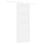 Puerta Deslizante con Juego de Herrajes 'ORKDAL'Blanca de Madera Sólida de Pino de , Puertas para el hogar - Ref: Foro24-3333...