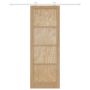 Puerta Corrediza con Set de Hardware "ORKDAL" Madera Maciza de Pino de , Puertas para el hogar - Ref: Foro24-3333424, Precio:...