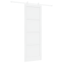 Puerta Corredera con Juego de Herrajes 'ORKDAL'Blanca Madera Maciza Pino de , Puertas para el hogar - Ref: Foro24-3333425, Pr...
