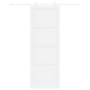 Puerta Corredera con Juego de Herrajes 'ORKDAL'Blanca Madera Maciza Pino de , Puertas para el hogar - Ref: Foro24-3333425, Pr...