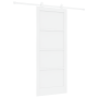 Puerta Corredera con Juego de Herrajes 'ORKDAL'Blanca de Madera Maciza de Pino de , Puertas para el hogar - Ref: Foro24-33334...
