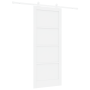 Puerta Corredera con Juego de Herrajes 'ORKDAL'Blanca de Madera Maciza de Pino de , Puertas para el hogar - Ref: Foro24-33334...