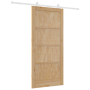Puerta corrediza con juego de herrajes 'ORKDAL'Madera de pino