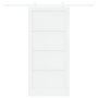 Puerta Corrediza con Juego de Hardware 'ORKDAL'Blanca de Madera Maciza de Pino de , Puertas para el hogar - Ref: Foro24-33334...