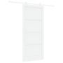 Puerta Corredera con Juego de Hardware 'ORKDAL'Blanca de Madera Maciza de Pino de , Puertas para el hogar - Ref: Foro24-33334...