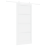 Puerta Corredera con Juego de Hardware 'ORKDAL'Blanca de Madera Maciza de Pino de , Puertas para el hogar - Ref: Foro24-33334...