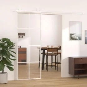 Schiebetür aus ESG-Glas und weißem Aluminium, 76 x 205 cm von vidaXL, Türen für zu Hause - Ref: Foro24-151668, Preis: 168,07 ...