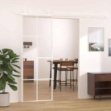 Schiebetür aus ESG-Glas und weißem Aluminium, 76 x 205 cm von vidaXL, Türen für zu Hause - Ref: Foro24-151668, Preis: 178,25 ...