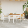 Juego de Comedor de Jardín de 5 Piezas de Madera Maciza de Teca de , Mesas de jardín - Ref: Foro24-3334798, Precio: 686,01 €,...