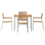 Juego de Comedor de Jardín de 5 Piezas de Madera Maciza de Teca de , Mesas de jardín - Ref: Foro24-3334798, Precio: 686,01 €,...