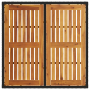 Conjunto de Muebles de Comedor Set de 3 Negro Madera Duradero