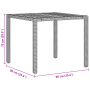 Conjunto de Muebles de Comedor Set de 3 Negro Madera Duradero