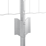 Cerca Euro con 5 postes en U Plata 0,8x10 m Acero de , Postes de cerca - Ref: Foro24-3336154, Precio: 74,16 €, Descuento: %